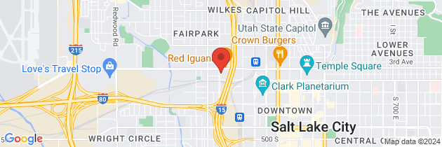 Map to Intermountain North Temple Clinic