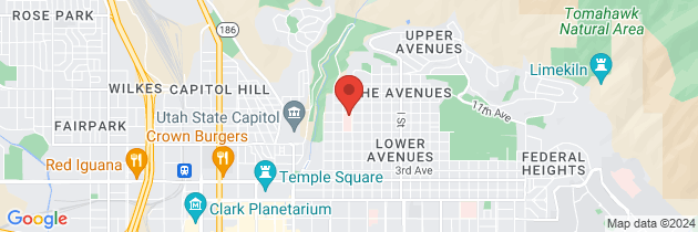 Map to LDS Hospital Vascular Lab