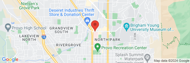 Map to Utah Valley Clinic Physical Medicine and Rehabilitation