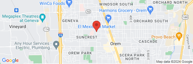 Map to Orem Community Hospital Surgical Services