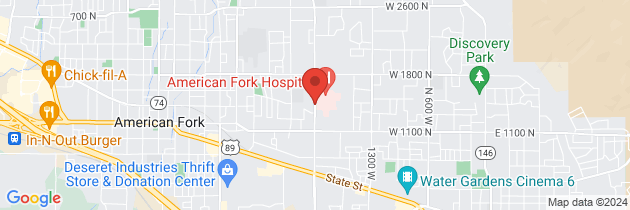Map to American Fork Specialty Clinic Draw Station