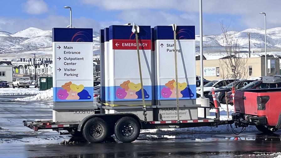 branded signage arrives in Lehi