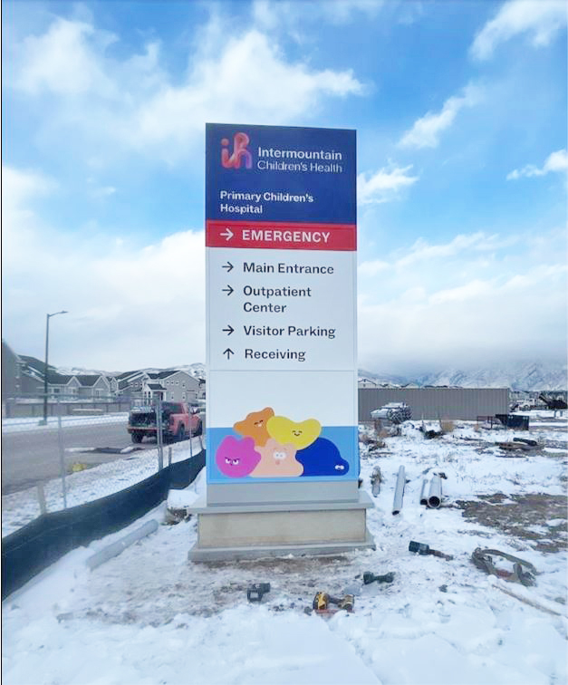 branded signage at Primary Childrens Lehi