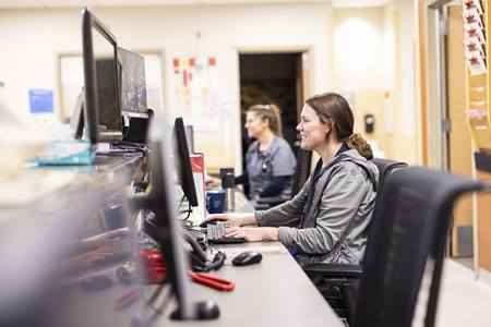 Nurse at desk