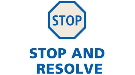 Better stop and resolve graphic sized for Caregiver News