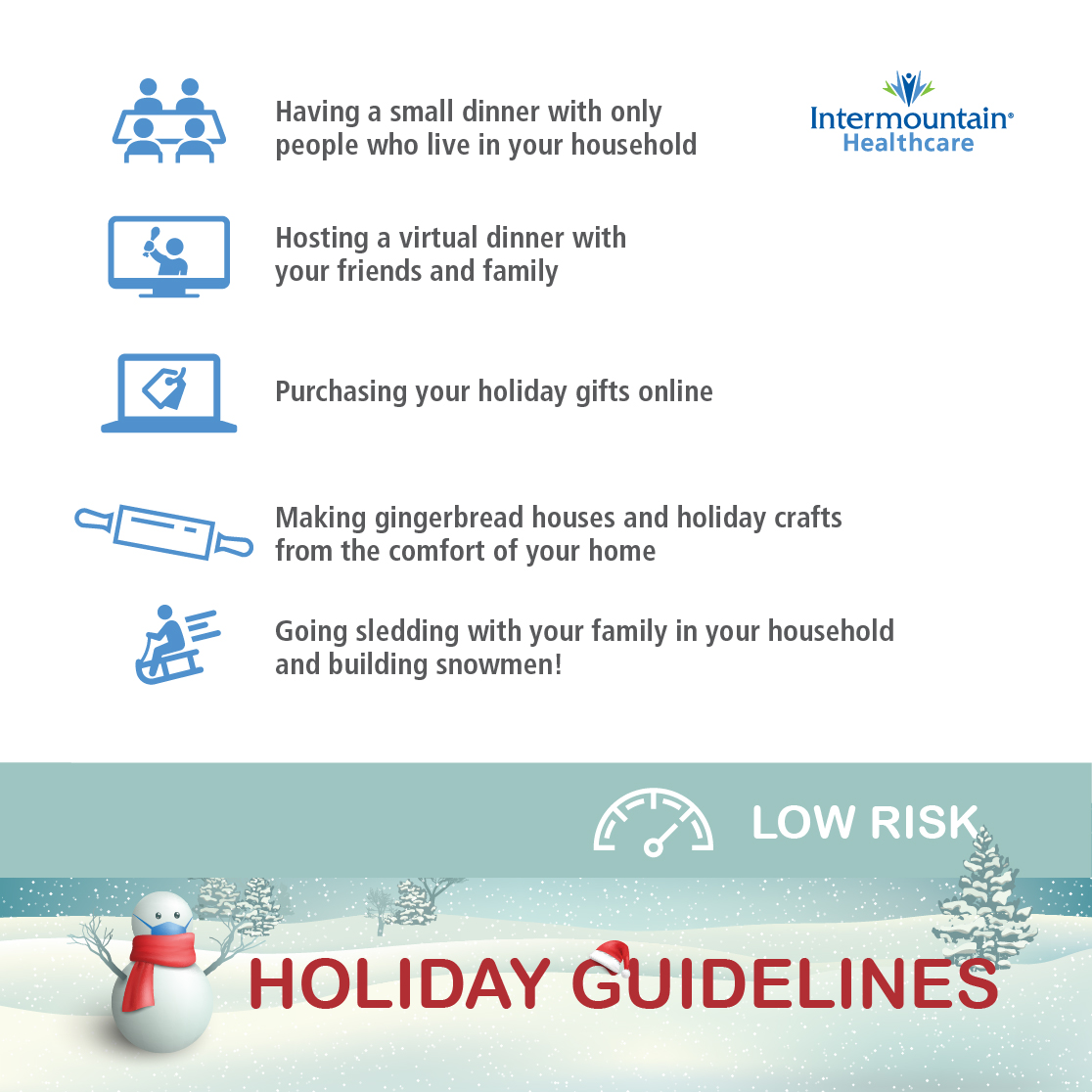 holiday guidelines low