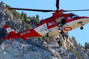 Life Flight helicopter