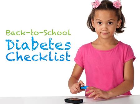 back-to-school diabetes checklist