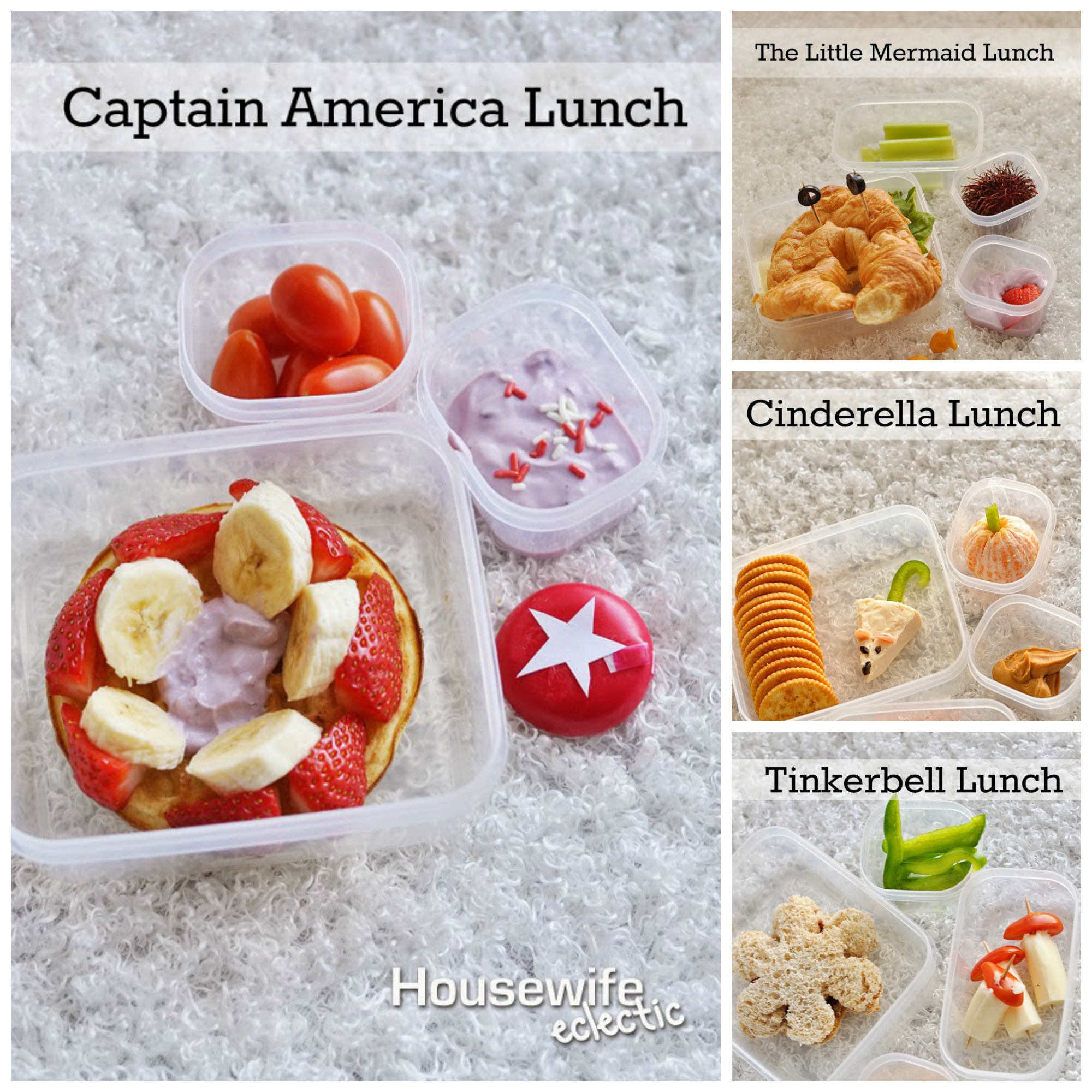 Movie and character themed healthy lunches for kids