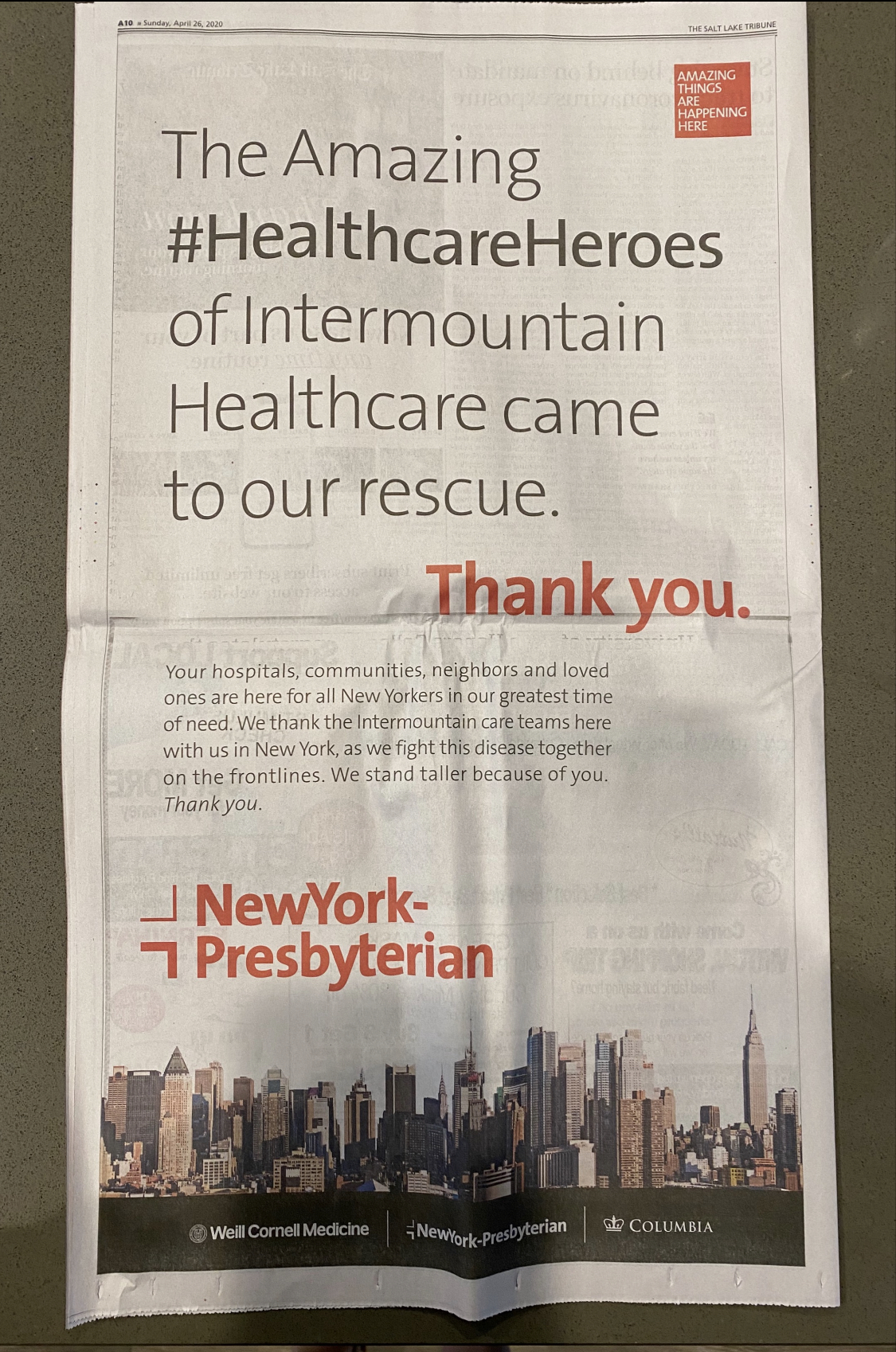 NY-Presbyterian Ad