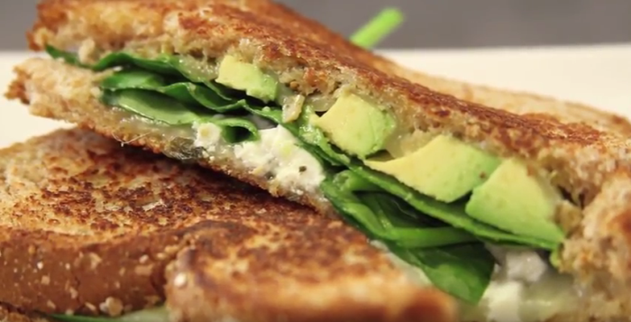 green grilled cheese