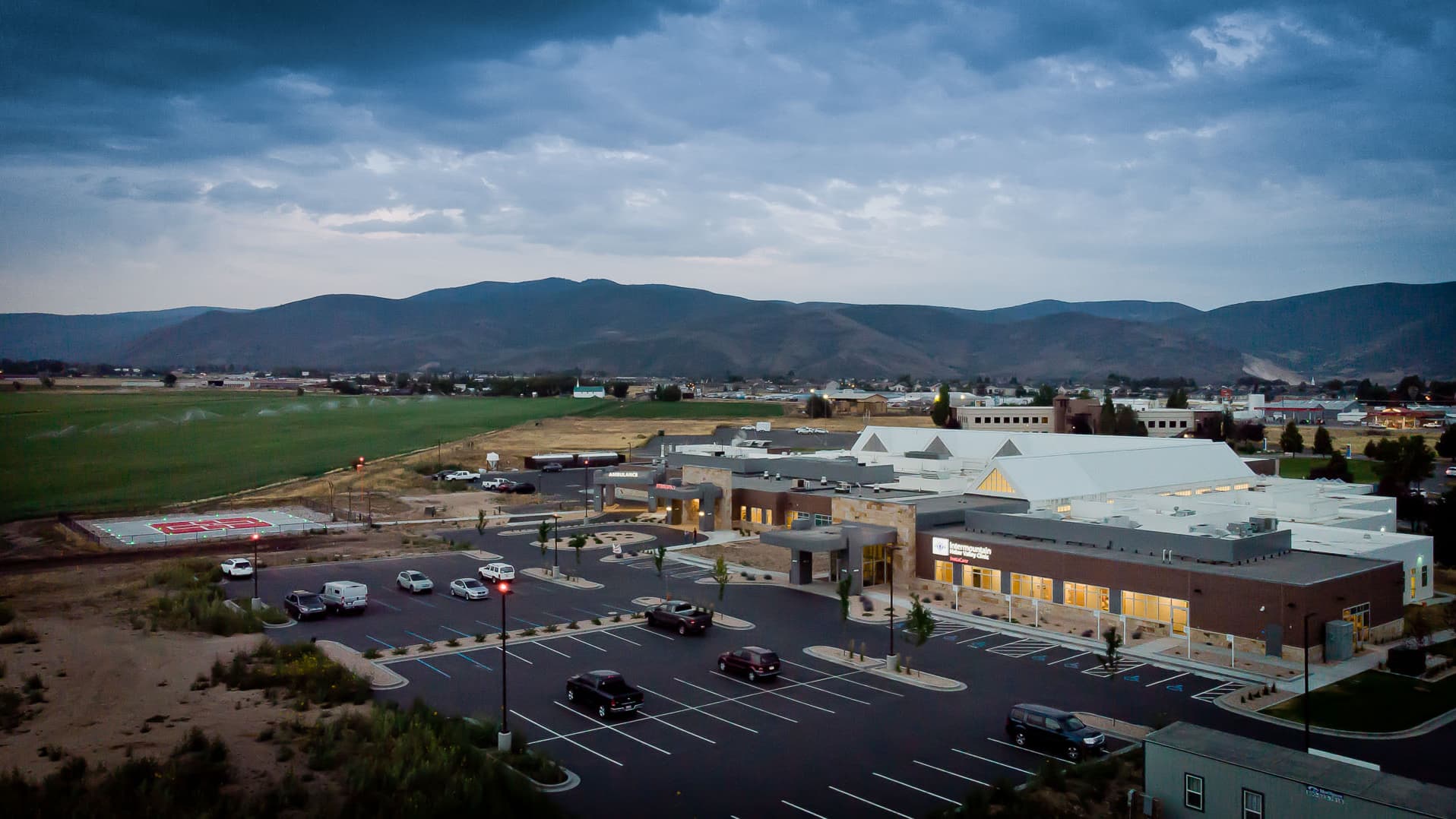 Exterior aerial photo of Heber Valley Hospital