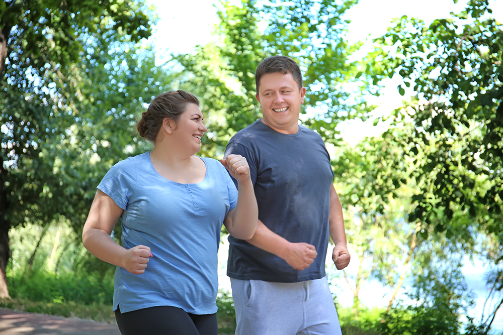 couple exercising together