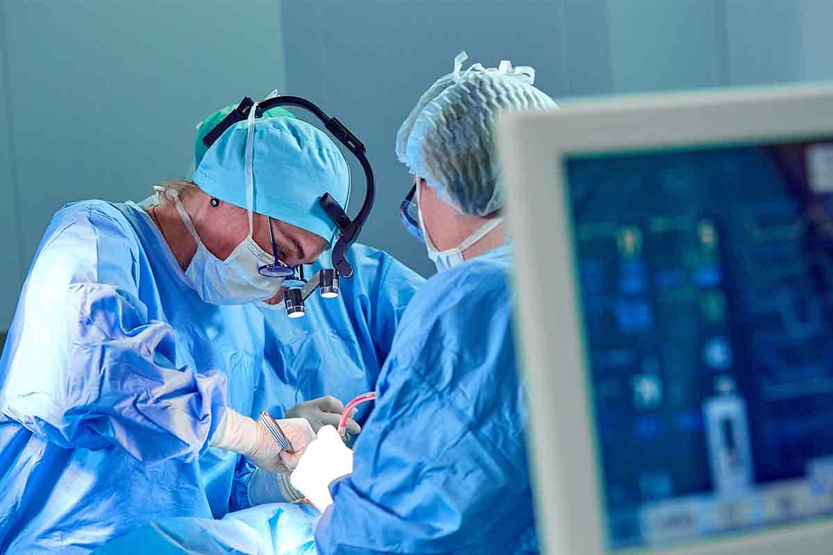 Surgeon operating