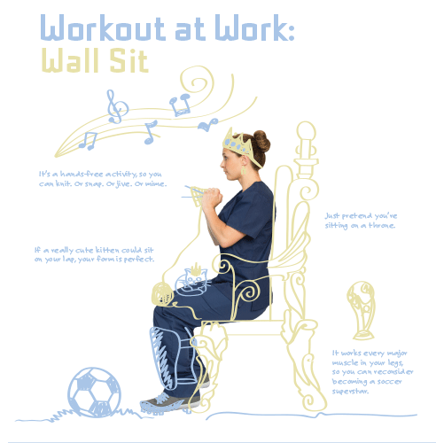work-out-at-work---wall-sits