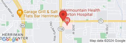 Map to Intermountain Health Riverton Hospital