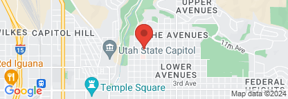 Map to LDS Hospital Emergency Department