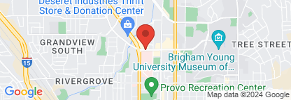 Map to Utah Valley Hospital Cancer Research and Clinical Trials