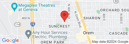 Map to Central Orem Clinic