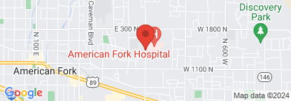 Map to American Fork Hospital Speech Pathology