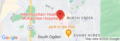 Map to McKay-Dee Cardiology South