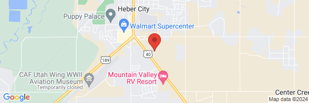 Map to Heber Valley Hospital Outpatient Nutrition Services