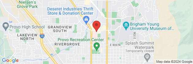 Map to Utah Valley Hospital Physical Therapy Rehabilitation