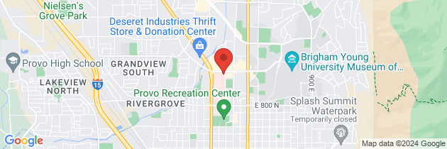 Map to Utah Valley Hospital Primary Children's Network