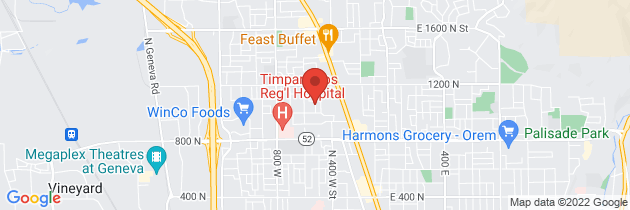 Map to Central Utah Clinic - Provo