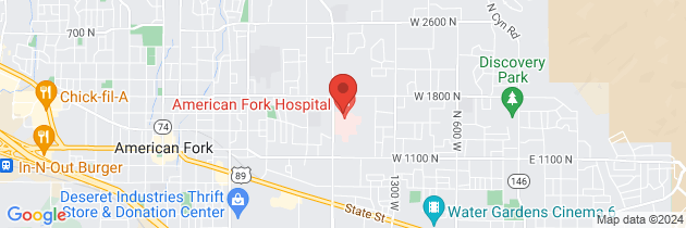 Map to Intermountain Cancer Center - American Fork