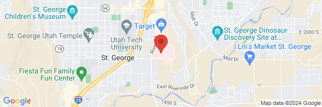Map to Intermountain Foundation at St. George Regional Hospital