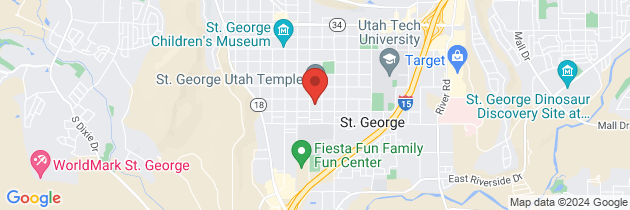 Map to St George 400 E Campus