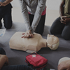 CPR Chest Compressions on Mannequin